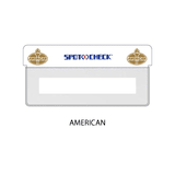 Spot Check Plastic Holders with AMERICAN Logos